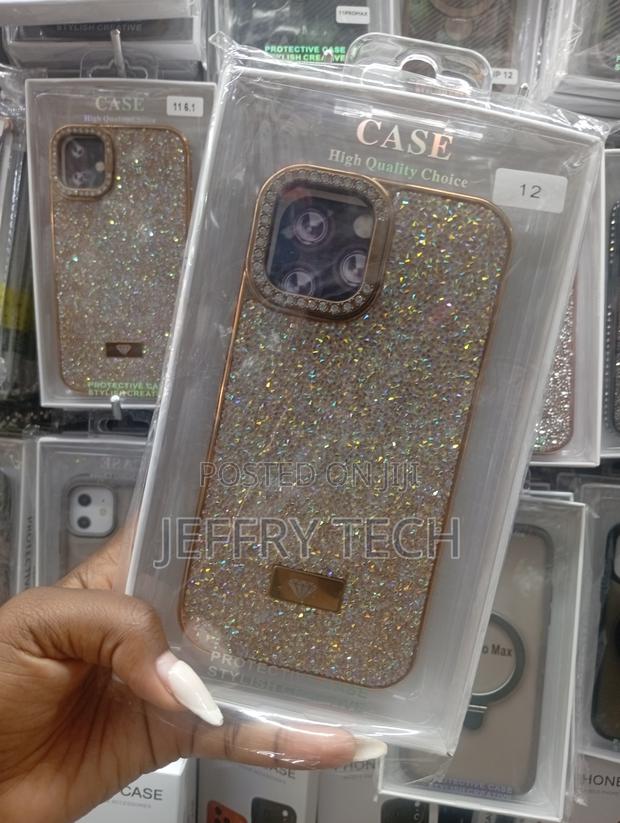 Midos Back Cover for iPhone 12 Glitter Diamond Bling . - thumbnail 2