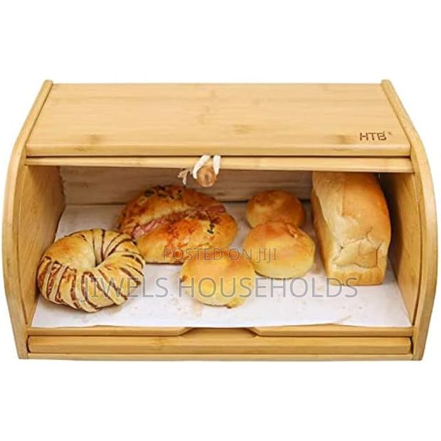 Assembled Bamboo Bread Bin - main view