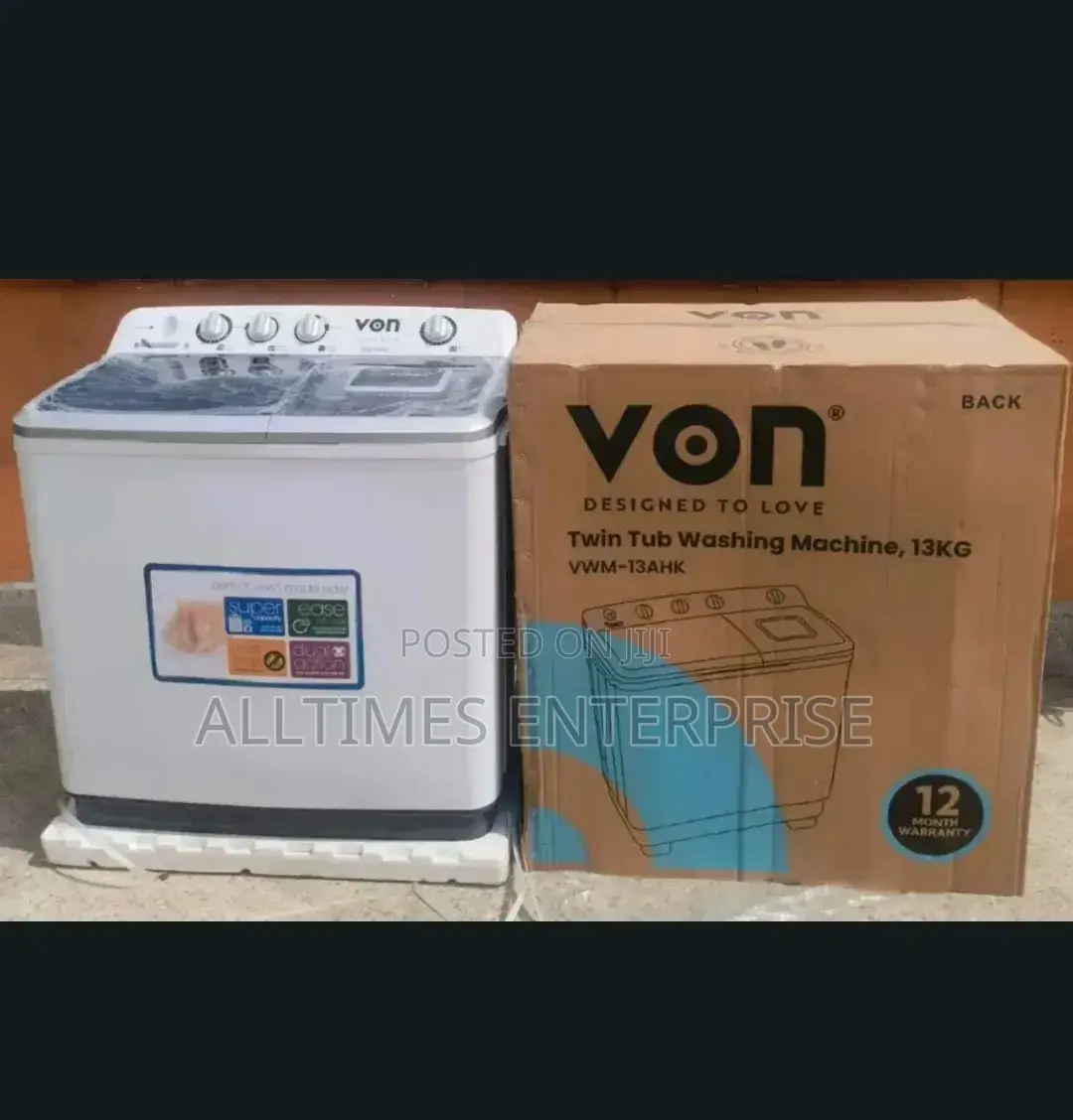 Von 13kgs Twin Tub Washing Machine