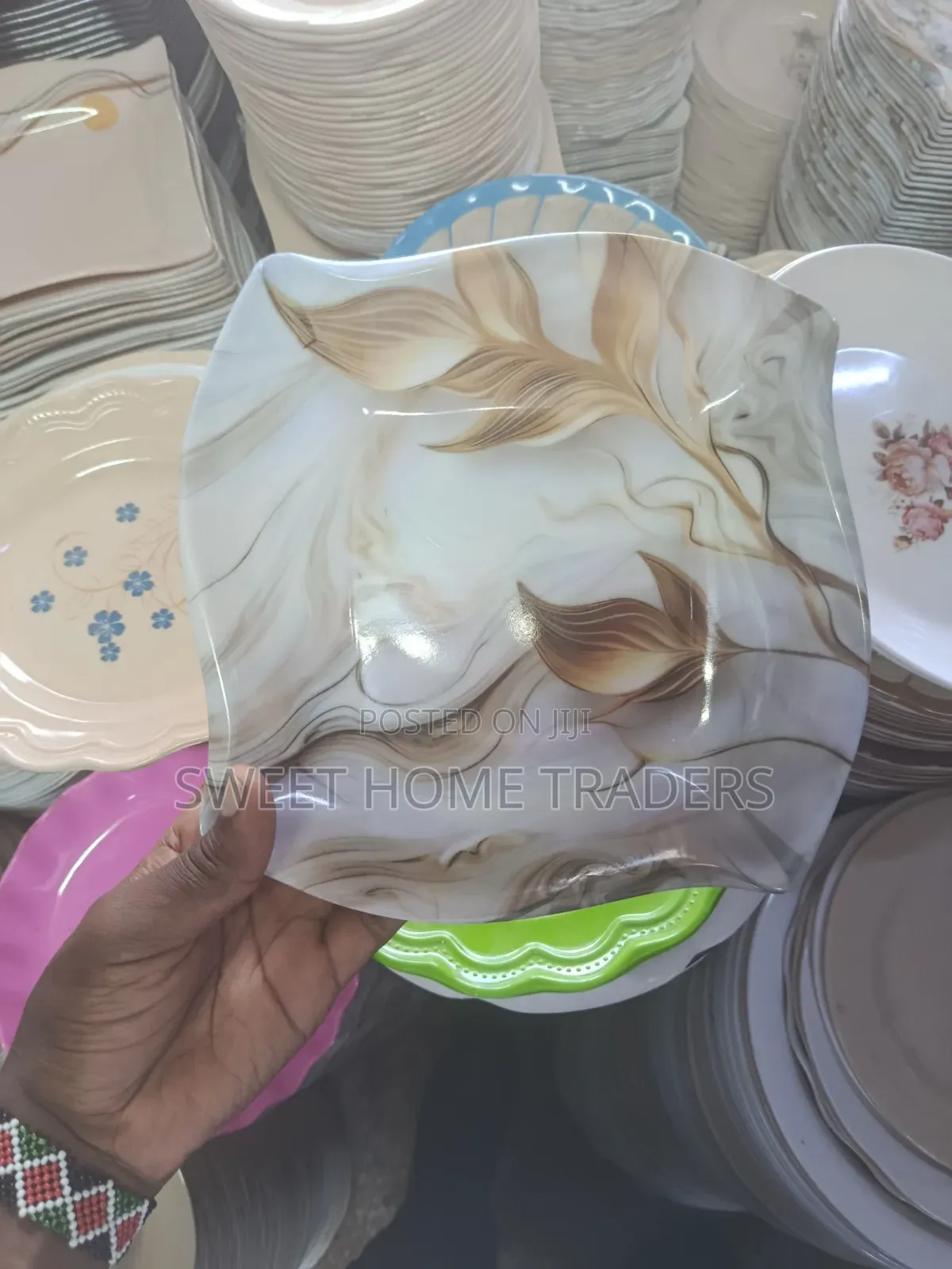 Fancy Melamine Plates 12 PCS 