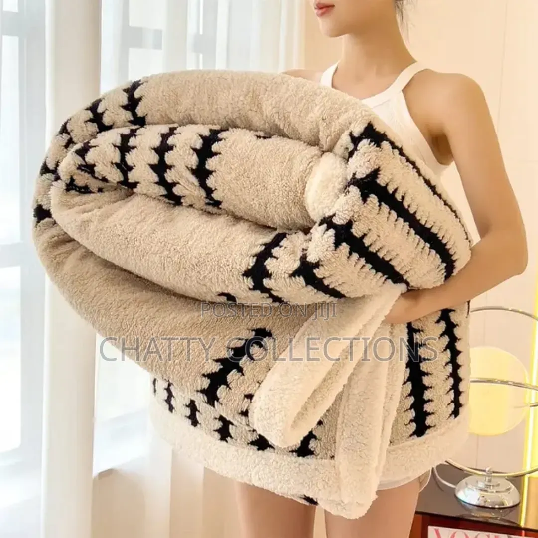 Big Size Beige New Design Fleece Blankets/Throw Blankets