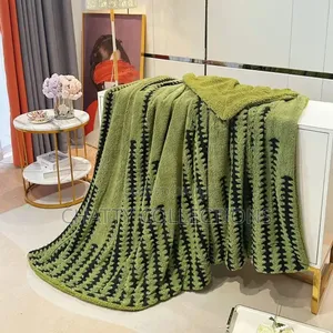 Big Size Green New Design Fleece Blankets/Throw Blankets