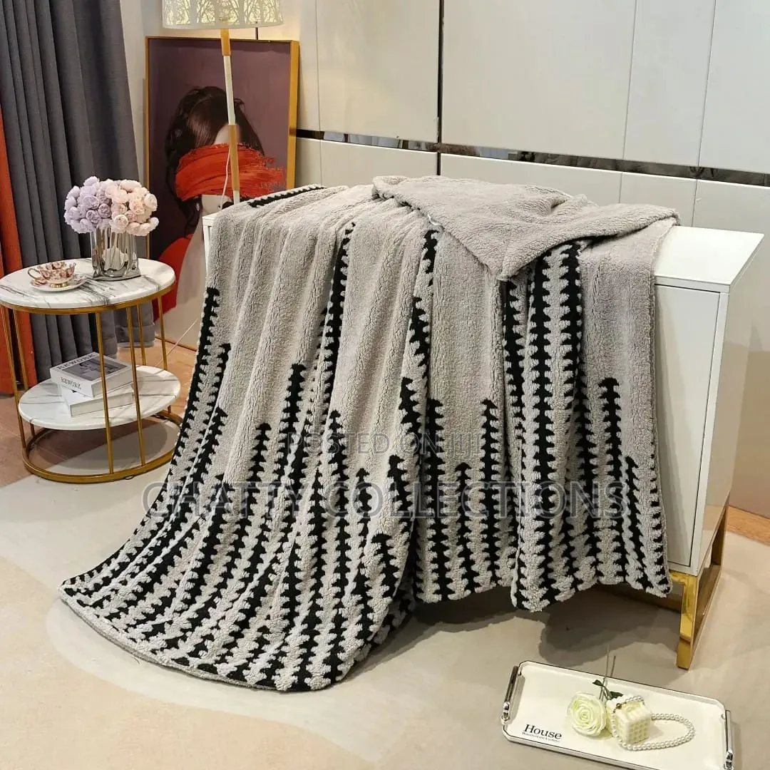 Big Size Light Gray New Design Fleece Blankets/Throw Blankets