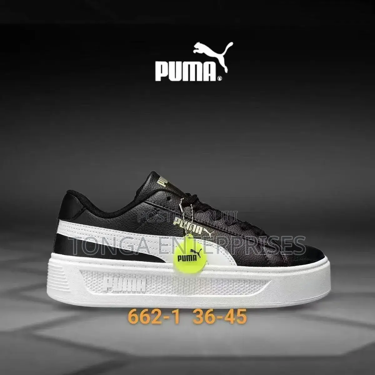 Original Trendy Black and White Puma Sneakers