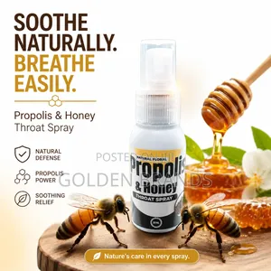 Soothe Your Throat Naturally With Propolis Honey!