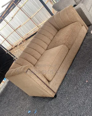 Soft Fabric Brown 2 Seat
