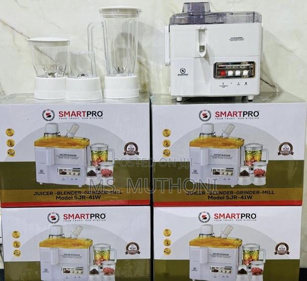 Smartpro SJR-41w 4-in-1 Juicer, Blender, Grinder, Mill Food Processor