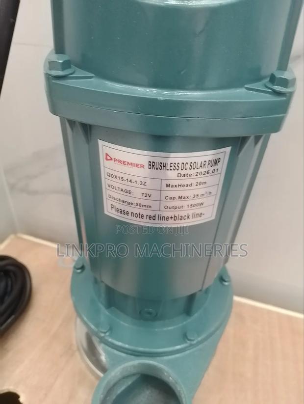 1500 Watts 72v Premier Brushless Dc Solar Pump Shallow Well - thumbnail 2
