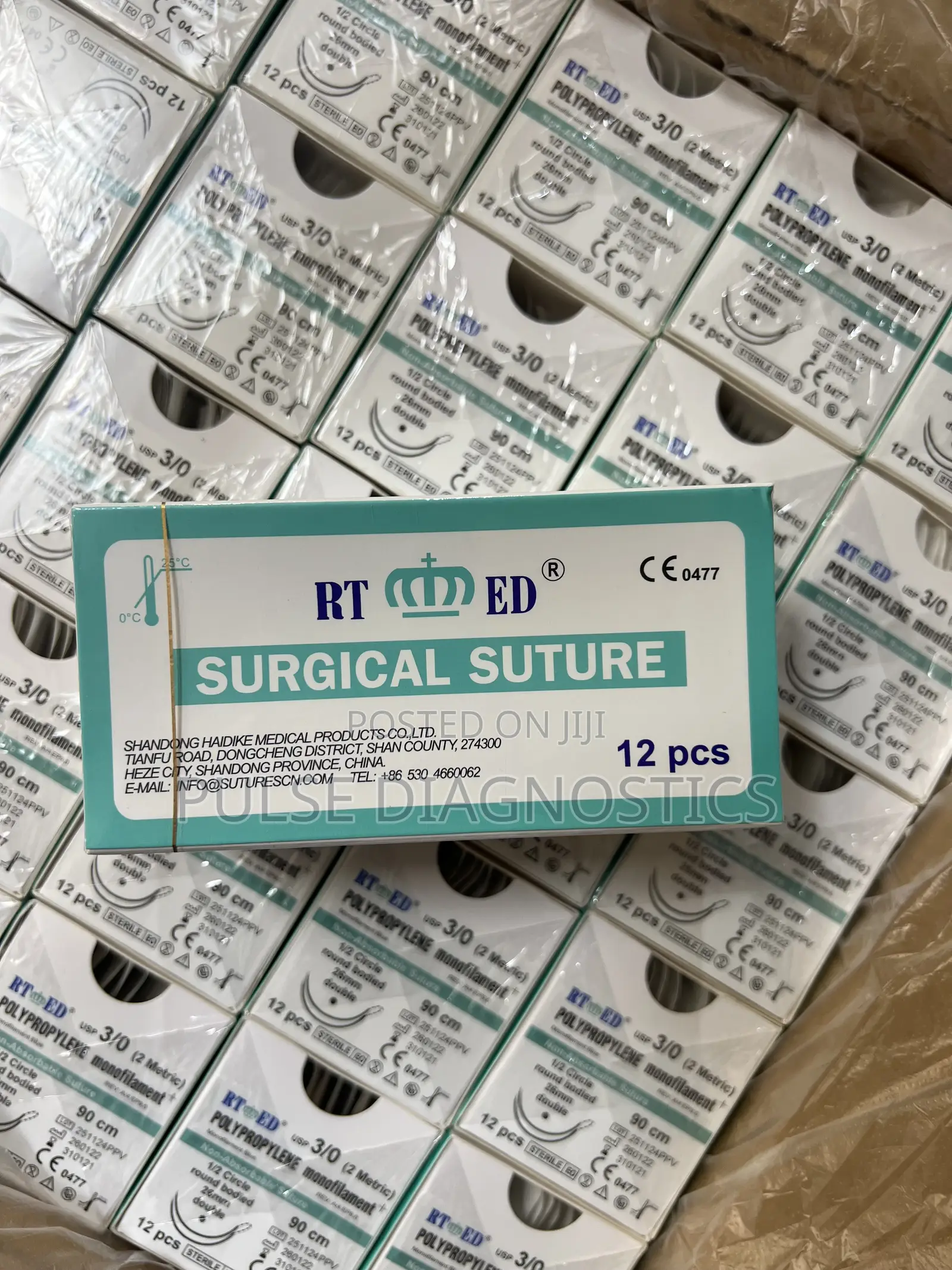 Polypropylene Monofilament Non-Absorbable Suture| 3/0rb| Double Needle