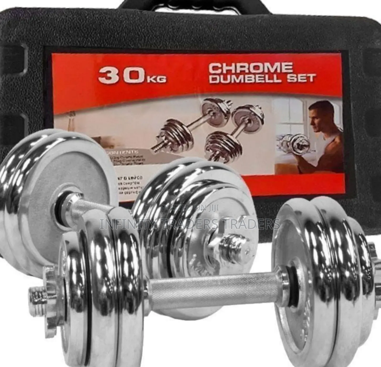 Chrome Dumbells 30kg