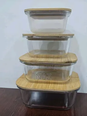 High Quality Air Tight Fridge Bamboo Storage Containers