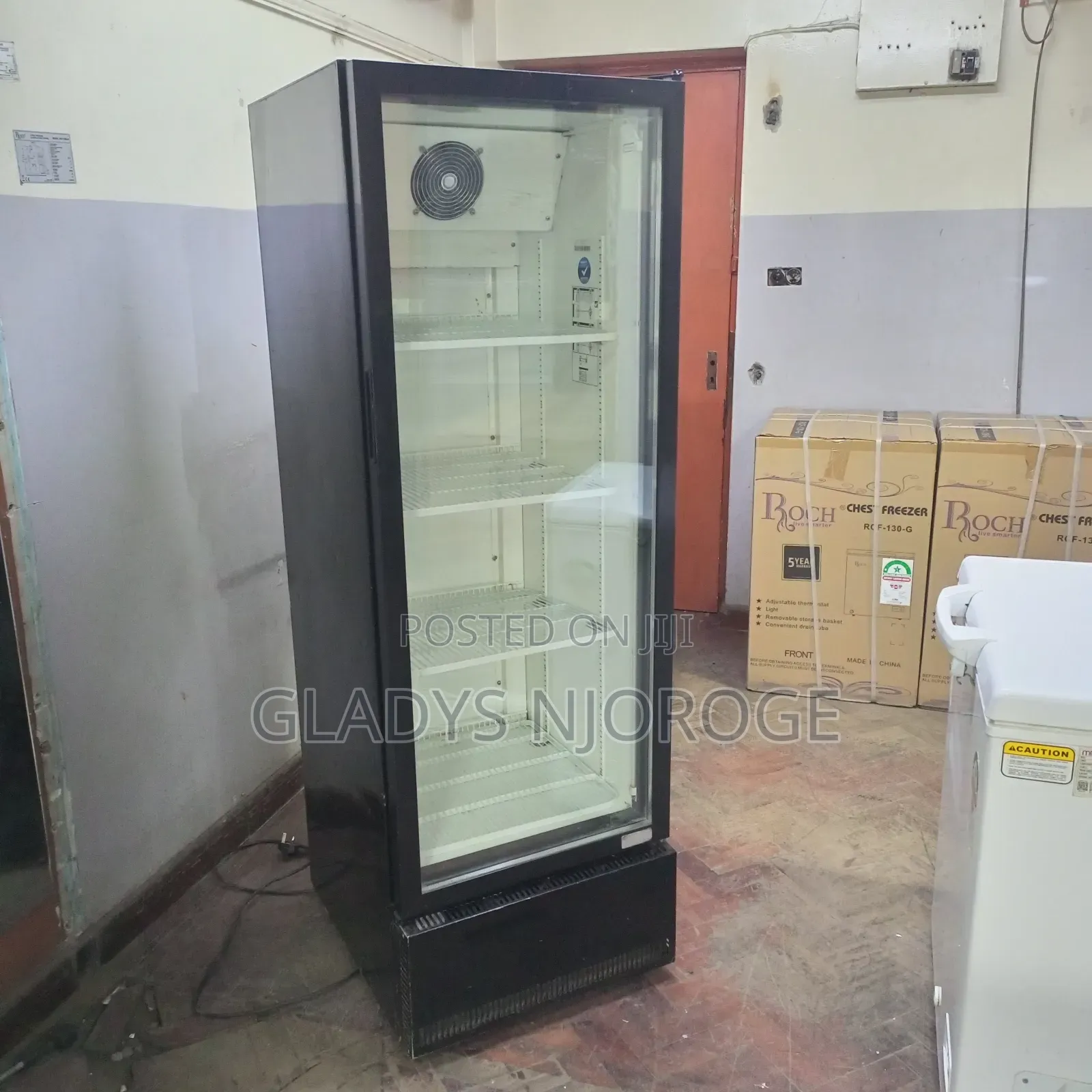 Black$ White Display Fridge (400l), Well Maintained