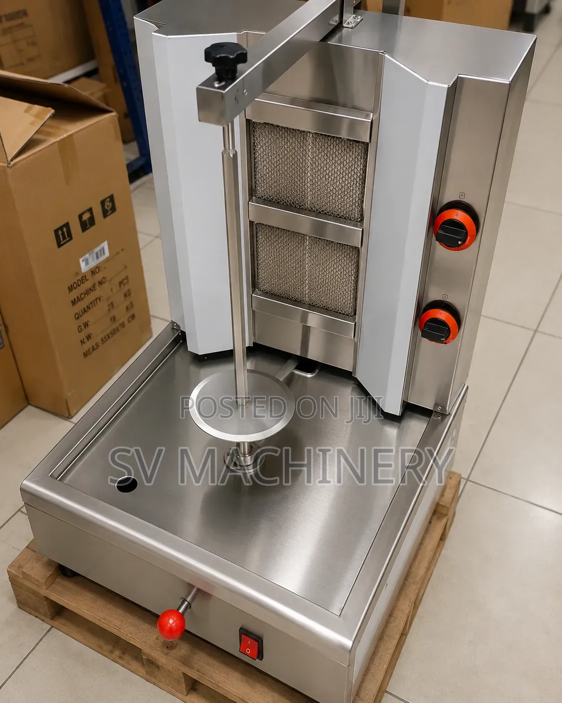 Heavy Duty 2 Burners Shawarma Machine
