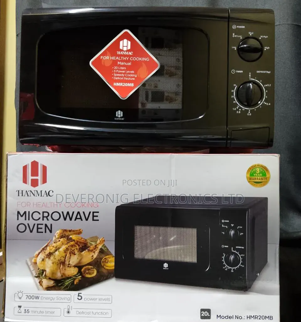 Hanmac 20l Manual Black White Microwave