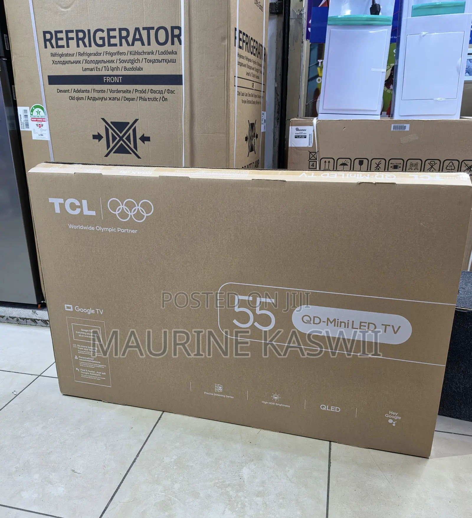 TCL 55” Inch Qd- Miniled Qled Google