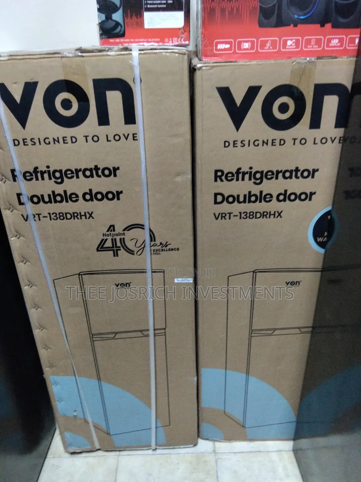 Von Refrigerator 138 Litres Double Door