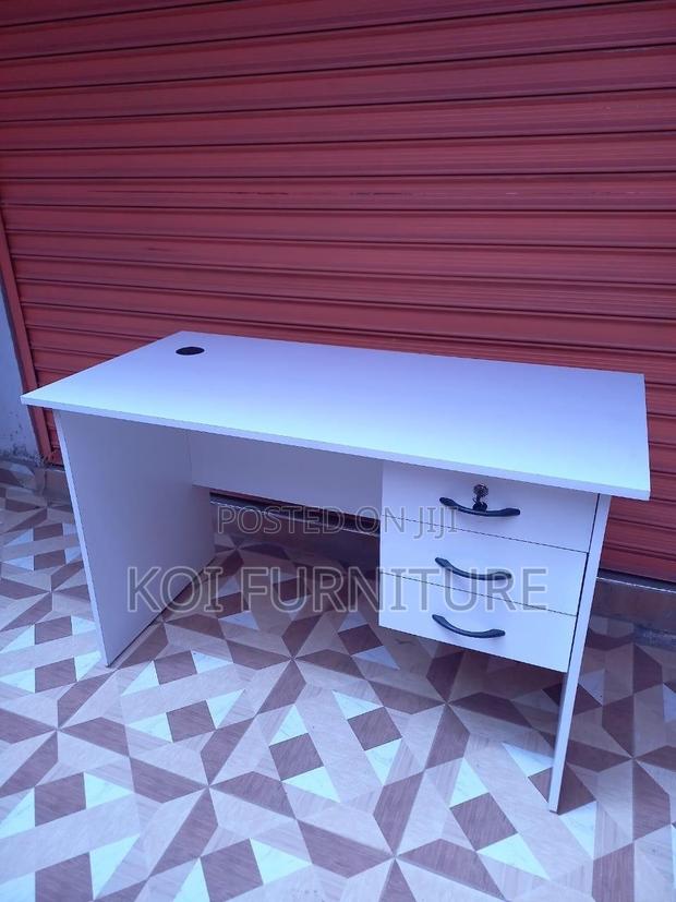 Office Desk; White Bow 1.2 Meters Home Office Study Desk