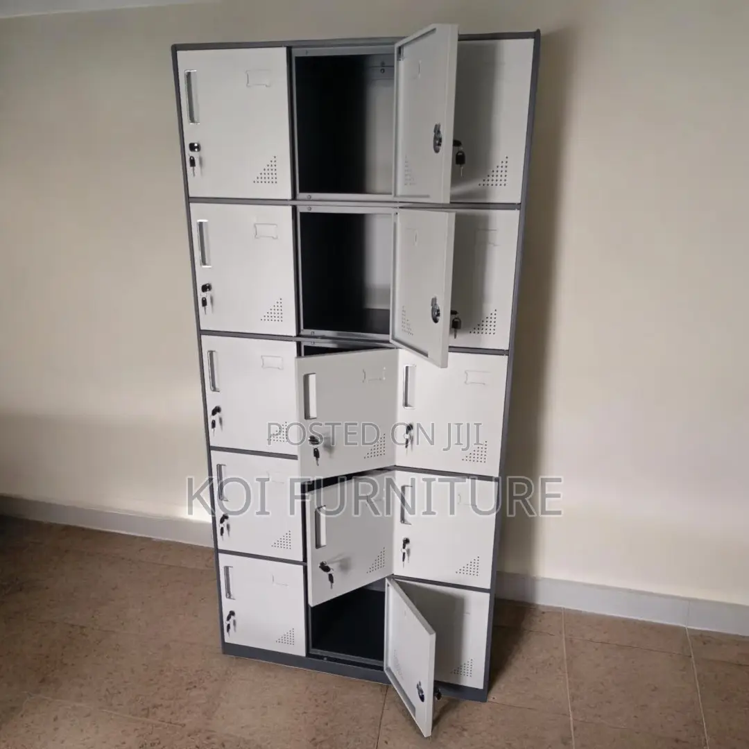 Office Cabinet; Sure Safe Office Cabinet With 15 Lockers