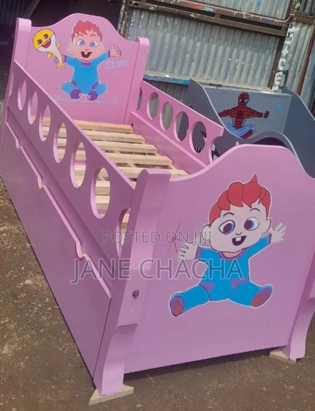Girl's 3 × 6 Kids Bed Cartoon Themed and Has Drawers