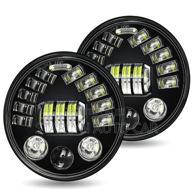​7-Inch Round Led Projector Headlights – Ultra Bright (Pair)