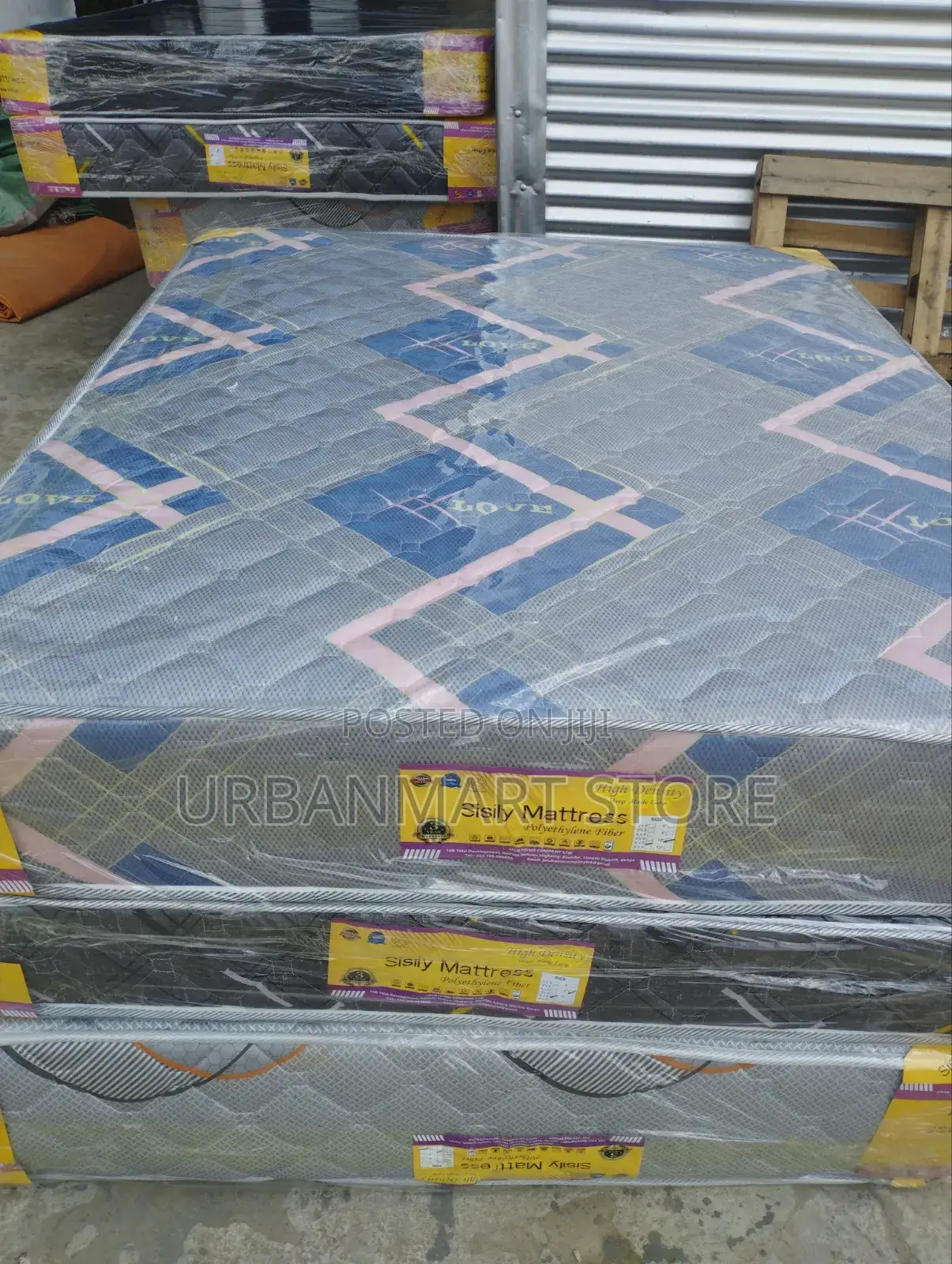 10 Inches 5×6 Sisily Quilted Fibre Mattress - Superb High Density