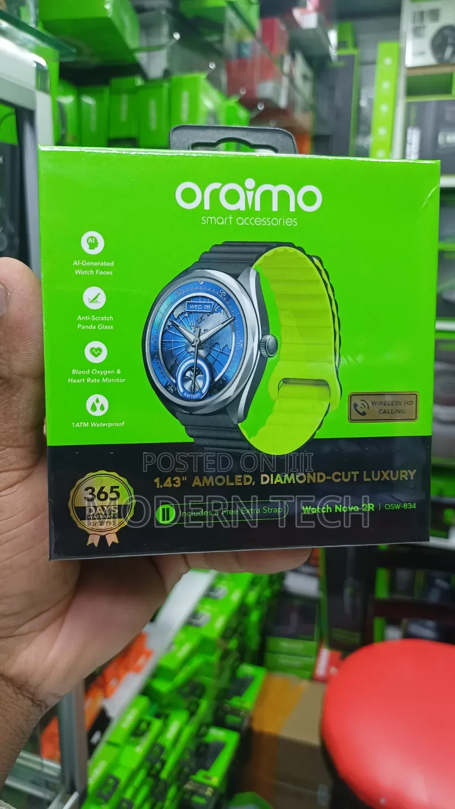 Oraimo Nova 2r Amoled Smart Watch With Health Tracking