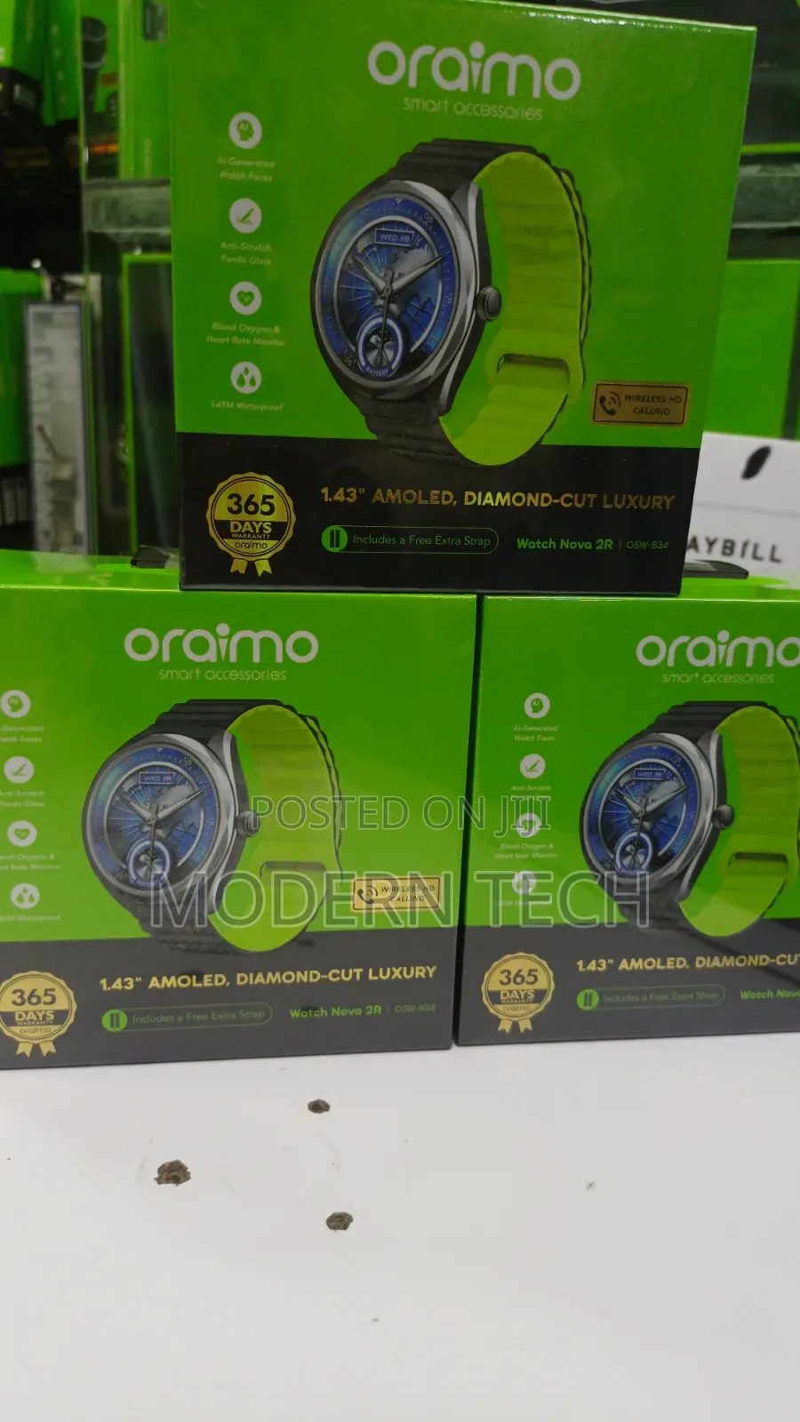 Oraimo Watch Nova 2r Feature-Packed Amoled Smartwatch
