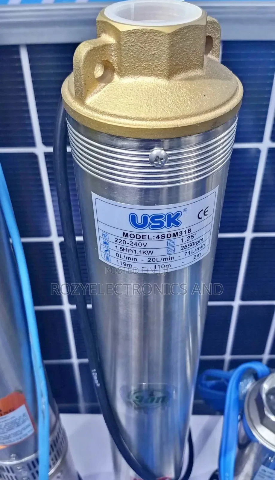Usk Submassible Water Pump 1.5hp