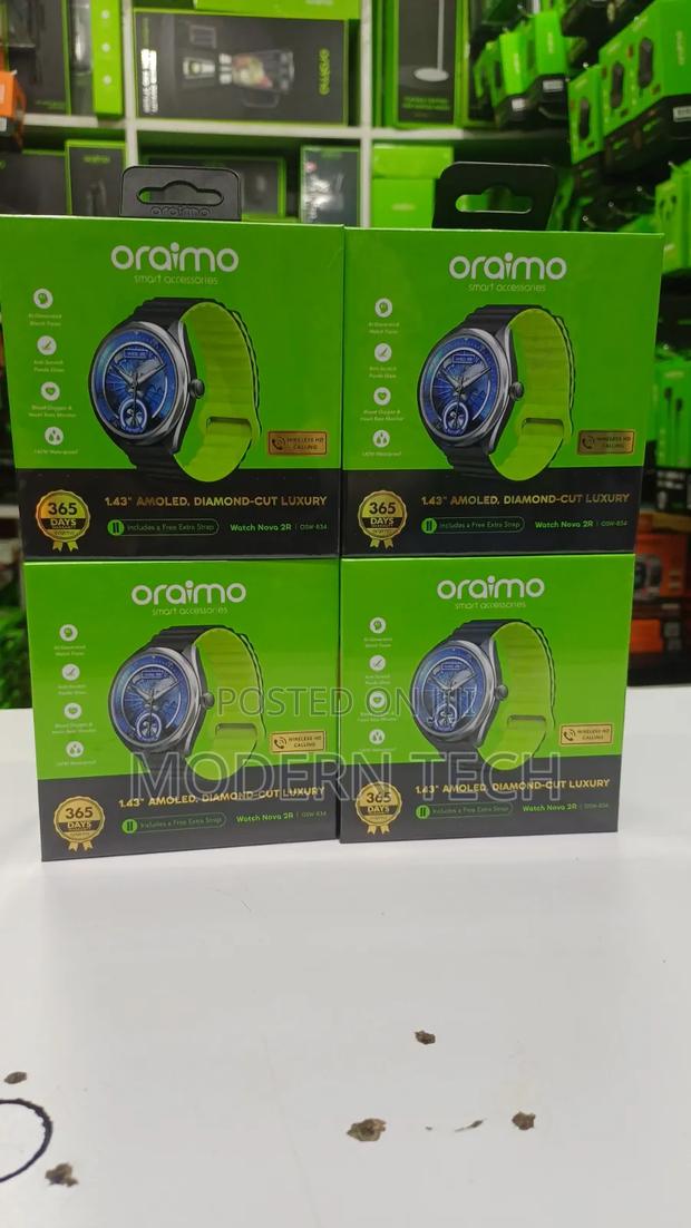 Oraimo Nova 2r Ultra-Clear Amoled Health Watch