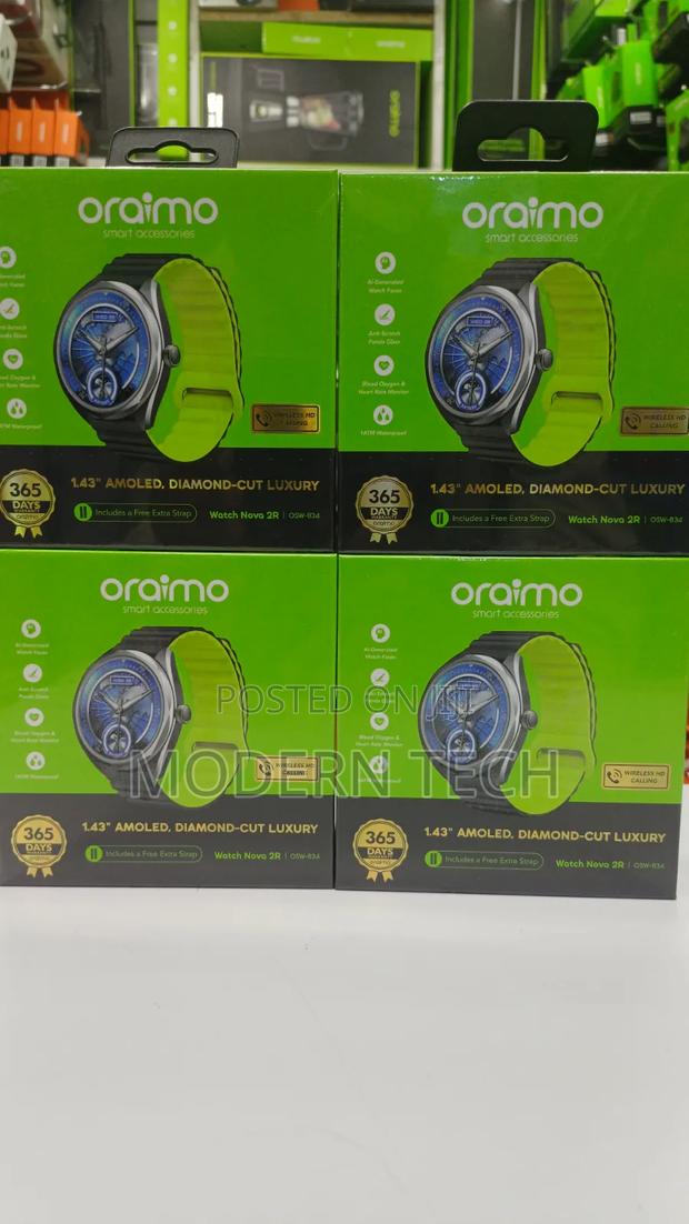 Oraimo Nova 2r Smart Watch With Spo2 Sleep Tracking