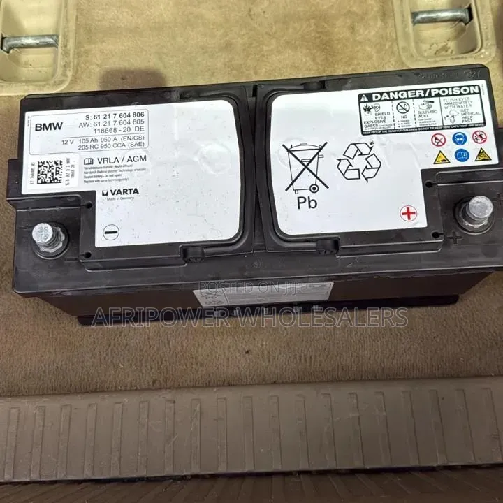 BMW Oem Din 105 Agm Istop /Start-Stop Car Battery