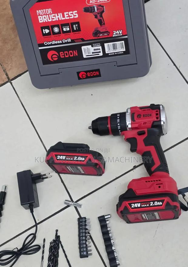 Edon Cordless Brushless Drill Set/ Edon Brushless Drill