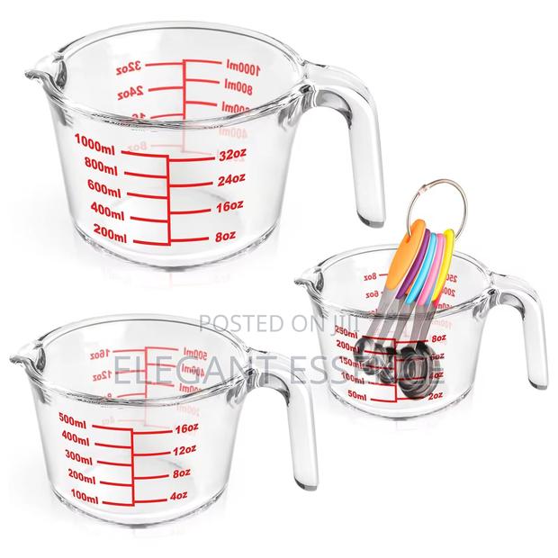 Home Glass Measuring Jug-250ml,500ml,1000ml - thumbnail 3
