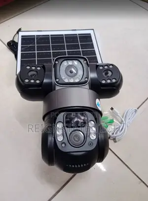 4g (Simcard) V380 Triple Lens Three Screens Camera Solar Powered