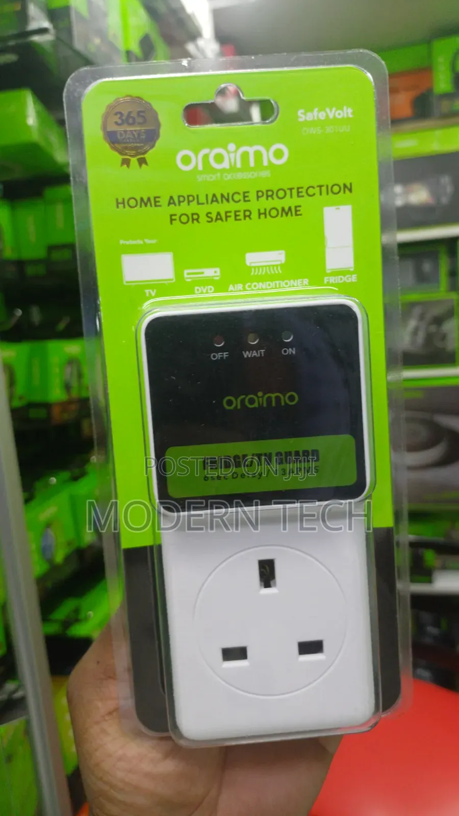 Oraimo Tv/Fridge Stabilizer Power Guard