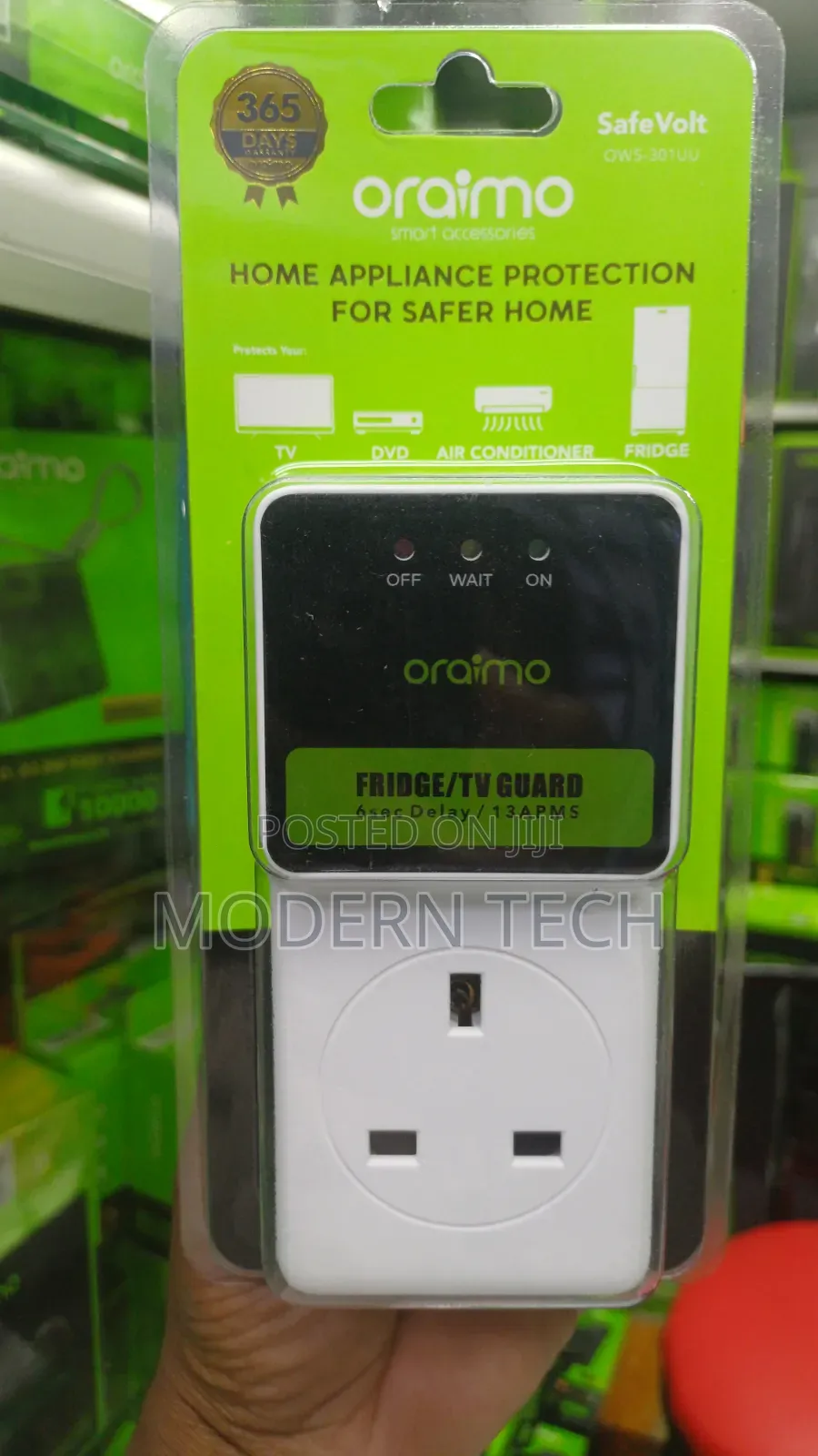 Oraimo Tv/Fridge Stabilizer Power Guard