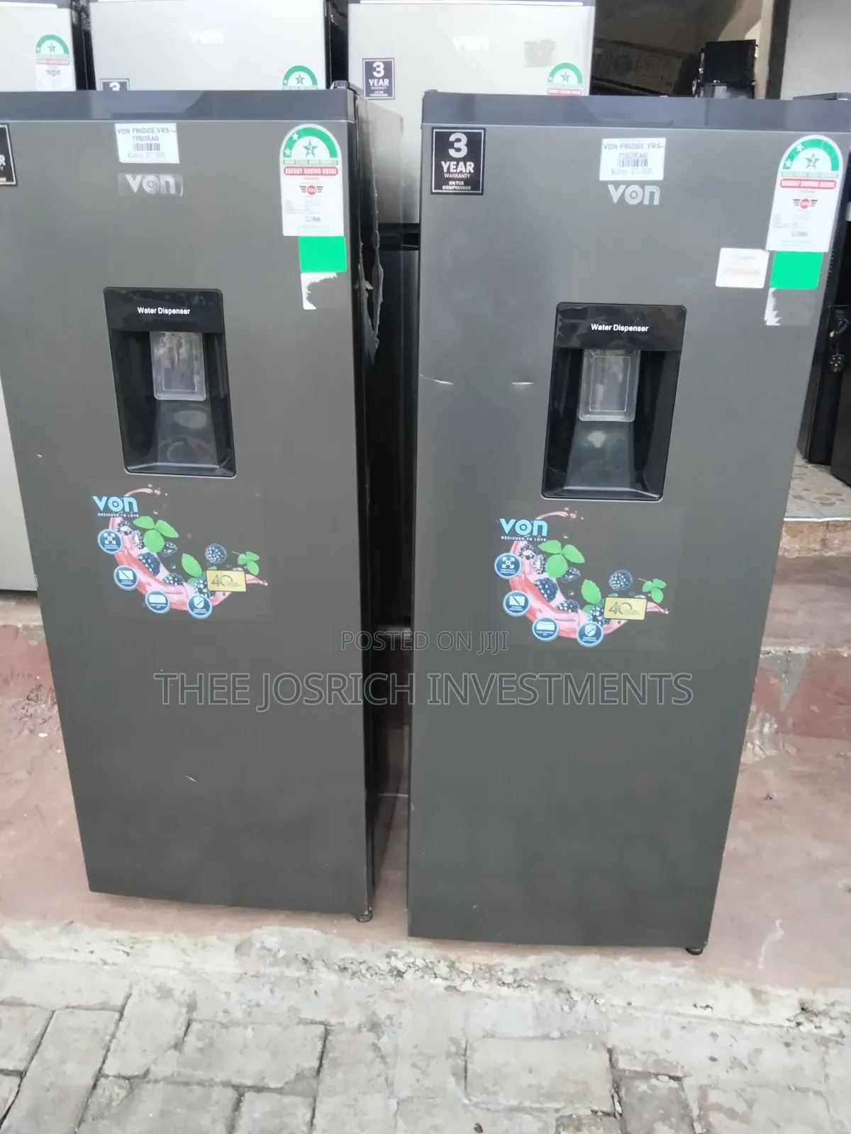 Von Refrigerator 180 Litres Single Door With Dispenser