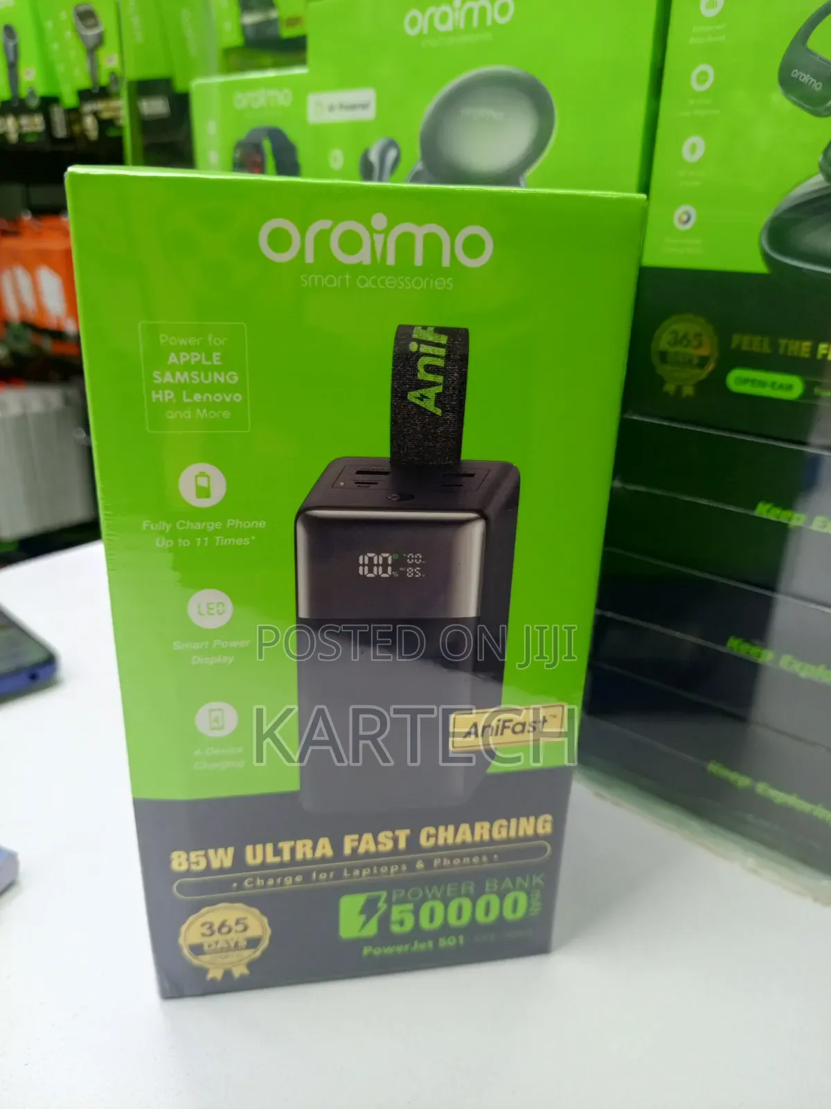 Oraimo Powerjet 501 85w 50000mah 4-Device Charging Power Bank
