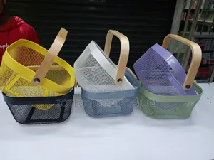 Square Pantry Mesh Wire Fruit Basket