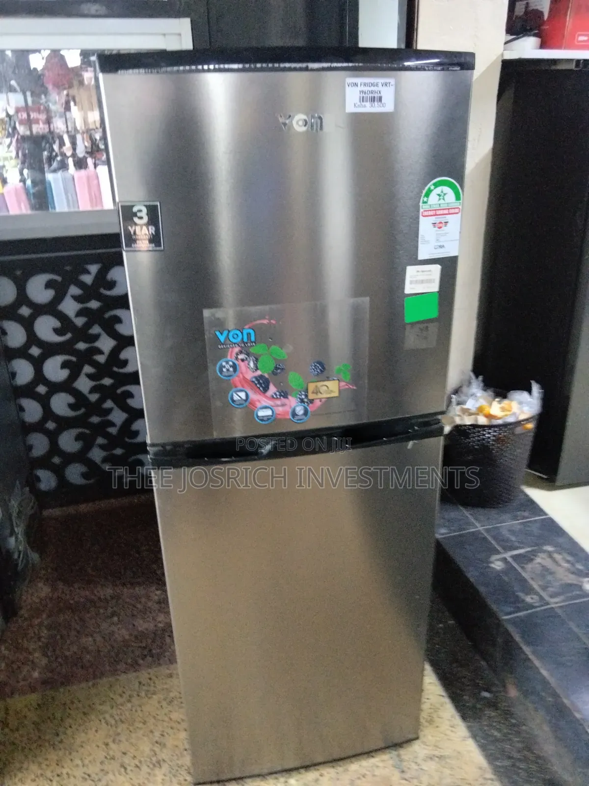 Von Refrigerator Double Door 154 Litres