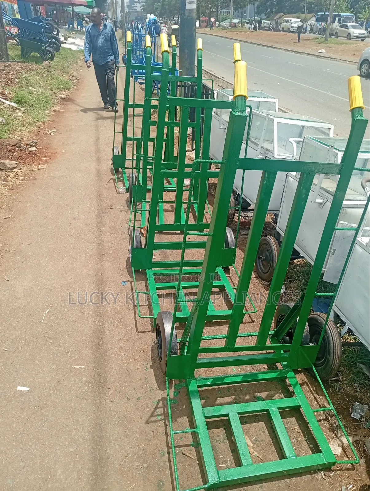 Heavy Duty Mild Steel Laggages Trolley.