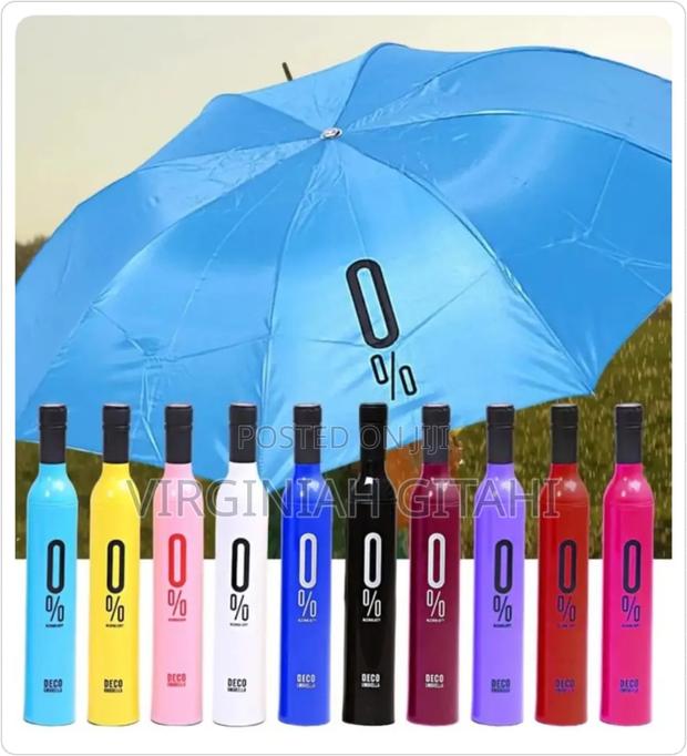 Folding Wine Bottle Umbrella - thumbnail 2