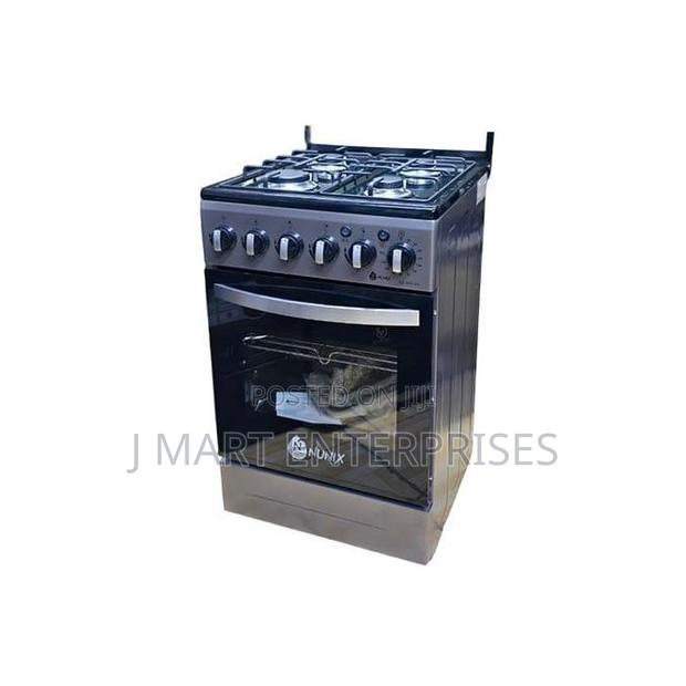 Nunix Free Standing 4 Gas Burner Cooker With Oven With Jet Vulve