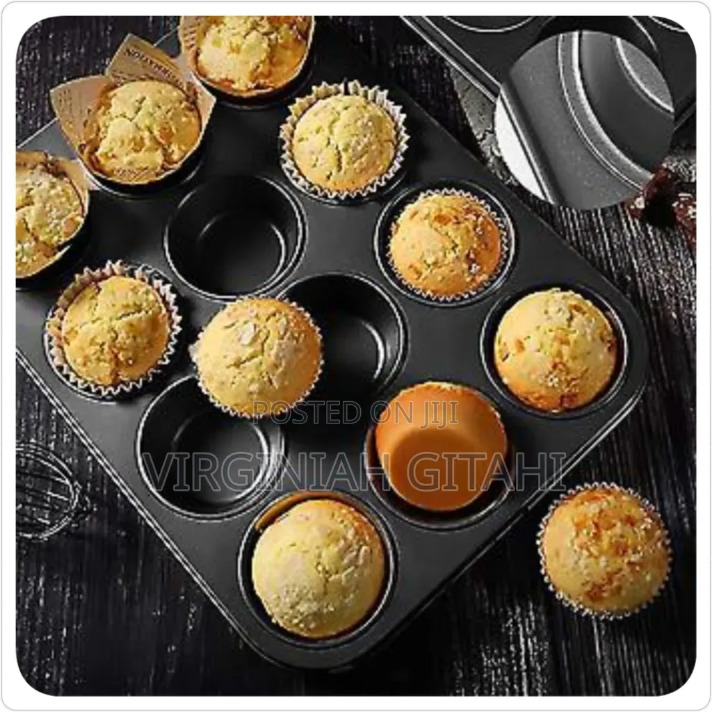 Nonstick 12 Hole Cupcakes Baking Tin Cup Cake Mould