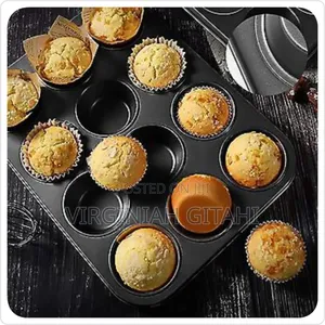 Nonstick 12 Hole Cupcakes Baking Tin Cup Cake Mould