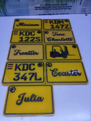 Customized Number Plate and Name Key Holder