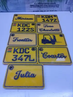 Customized Number Plate and Name Key Holder