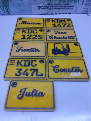 Customized Number Plate and Name Key Holder