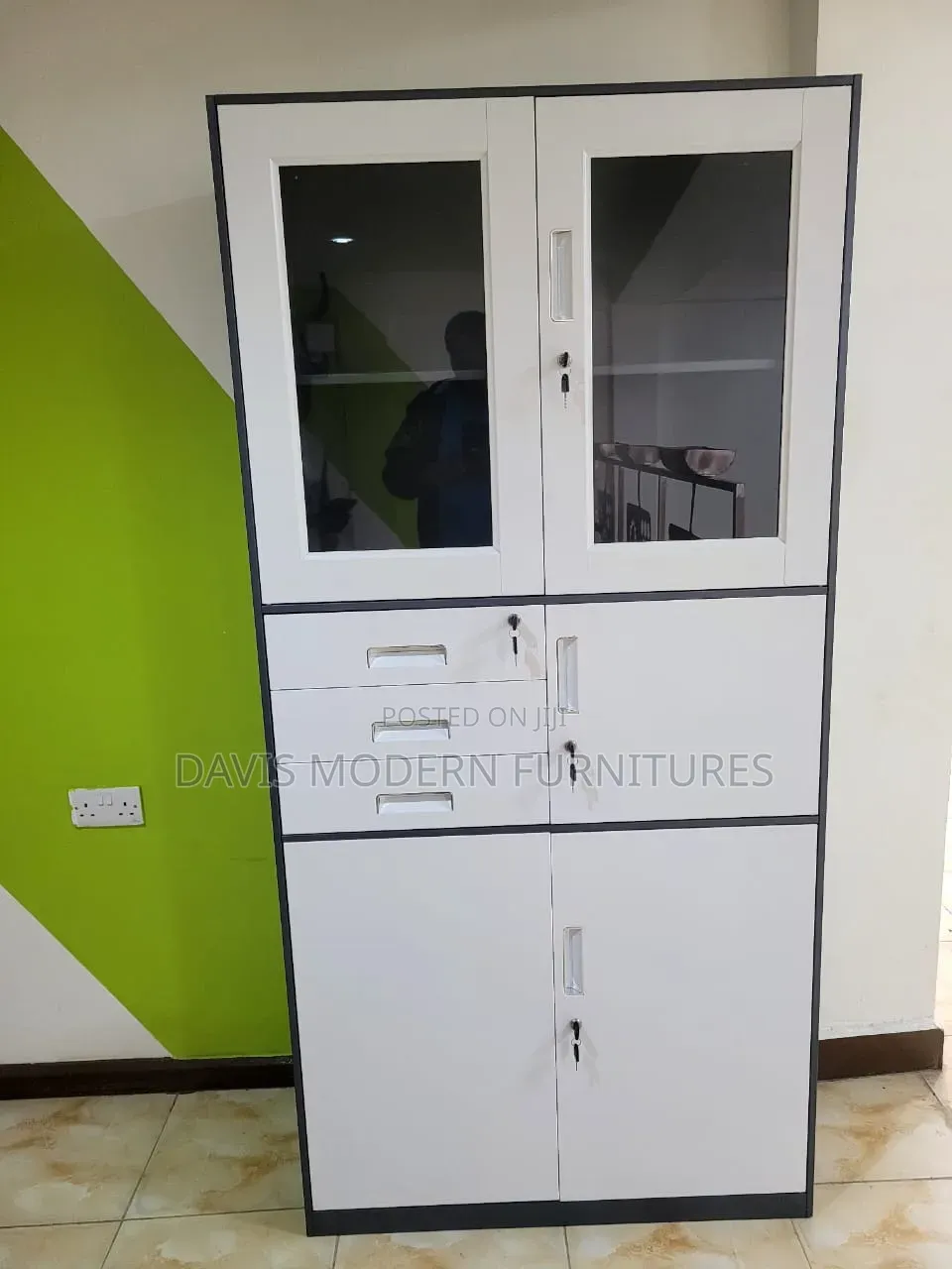 Multiple -Compartment Steel Executive Cabinet