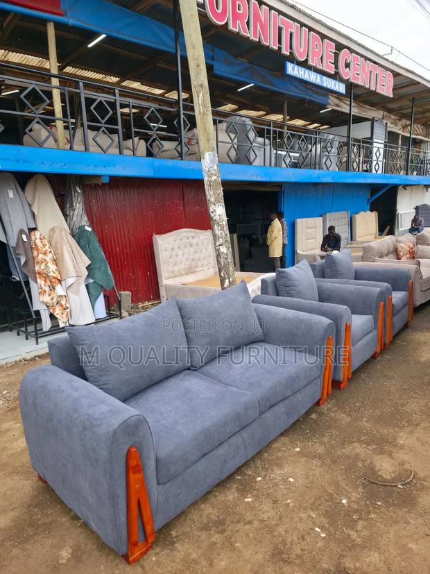 Blue Modern Couch (5 Seater) - Cozy and Classy